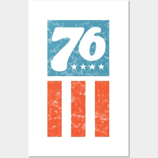 76 - Patriotic Design (Worn) Posters and Art